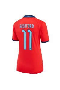 Engeland Marcus Rashford #11 Voetbaltruitje Uit tenue Dames WK 2022 Korte Mouw